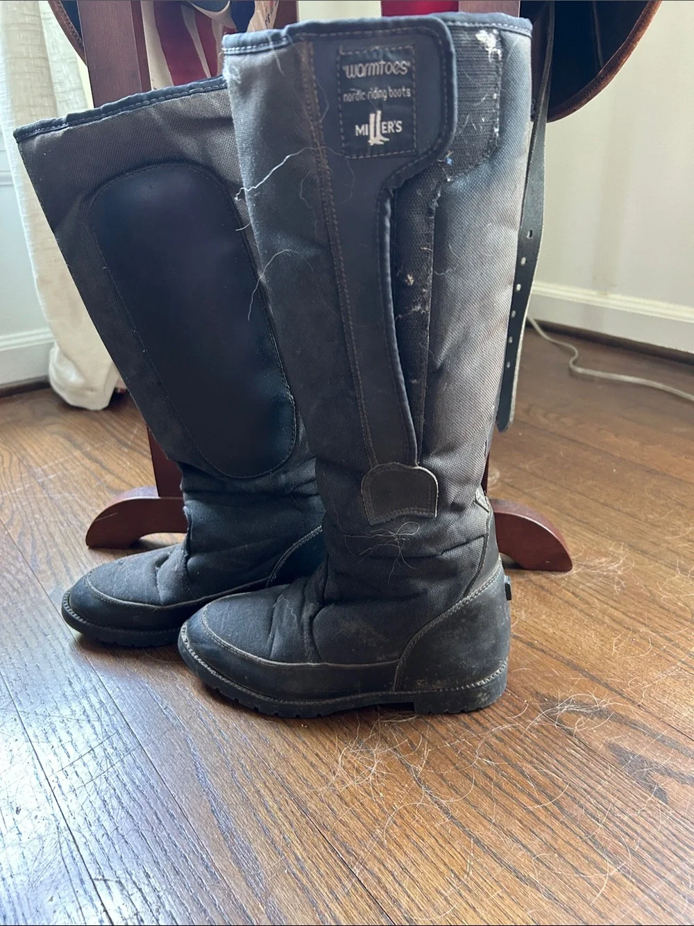 Women's Black Winter Riding Boots